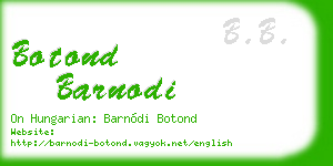 botond barnodi business card