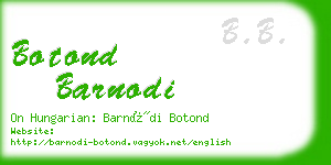 botond barnodi business card